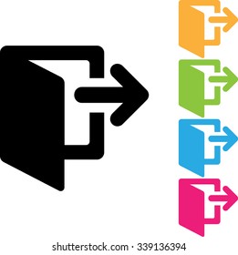 Logout icon eps 10