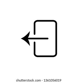 Logout icon. Exit vector