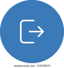 Logout icon. Exit vector