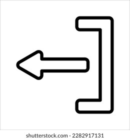 Logout icon. Exit Vector in trendy flat style. Flat Web Mobile Icon, Sign, Symbol, vector illustration on white background