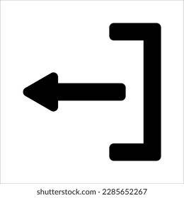 Logout icon. Exit Vector in trendy flat style. Flat Web Mobile Icon, Sign, Symbol, vector illustration on white background