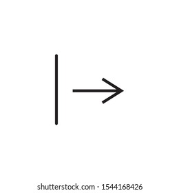 Logout icon flat design. Vector illustration.