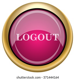 Logout icon. Internet button on white background. EPS10 vector.