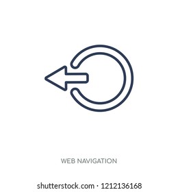 Logout icon. Logout linear symbol design from Web navigation collection. Simple outline element vector illustration on white background.
