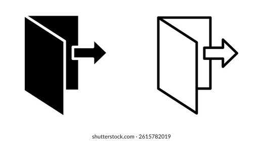 Logout icon on white background