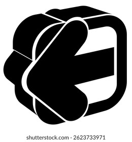 Logout icon represented by Simple Logout icon Black Filled style.