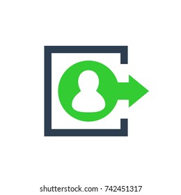logout icon, sign
