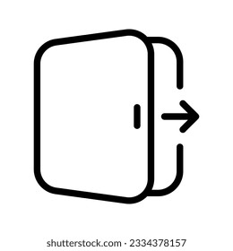 Logout icon. sign for mobile concept and web design. vector illustration