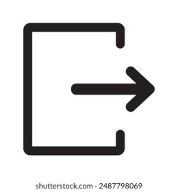 Logout icon. sign out icon. exit icon design eps 10
