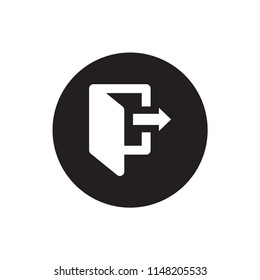 Logout icon ,sign out icon vector
