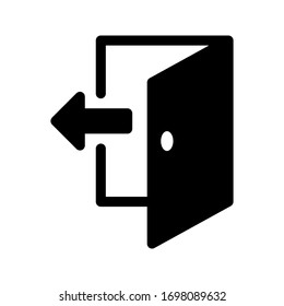 logout icon vector for any purposes on white background