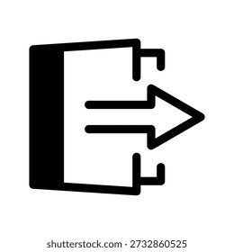 Logout Icon Vector Symbol Design Illustration