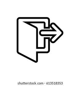 Logout line icon