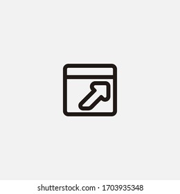 logout outlined interface button icon vector illustrator sign