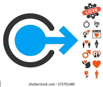 Logout pictograph with bonus marriage pictograms. Vector illustration style is flat iconic symbols for web design, app user interfaces.