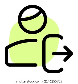logout screen from the working portfolio of a user