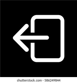 Logout sign icon
