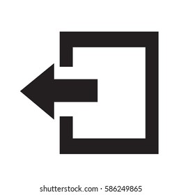 Logout sign icon