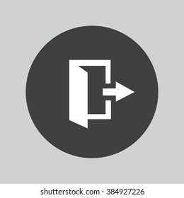 Logout sign icon. Sign out symbol. 