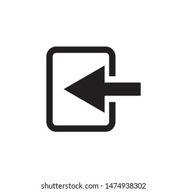Logout sign icon vector web illustration