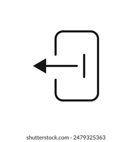 Logout Sign Out Icon Ideal for Exiting Applications and Accounts