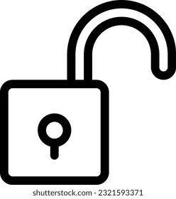 logout sound unloack line icons