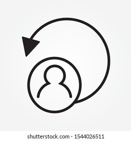 logout user sign icon design