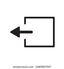 Logout Vector Glyph Icon For Personal And Commercial Use.