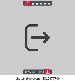 logout vector icon