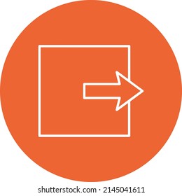 Icono de vector de cierre de sesión. Se puede usar para imprimir, móviles y aplicaciones web.