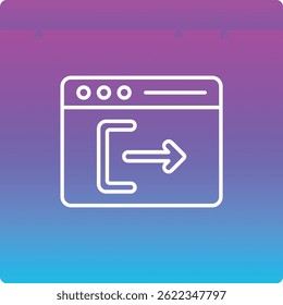 Logout vector icon. Can be used for printing, mobile and web applications.