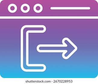 Icono de Vector de cierre de sesión. Se puede utilizar para aplicaciones de impresión, móviles y de Web.