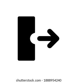 Logout vector icon. Logout illustration for web, mobile apps, design. Logout vector symbol.