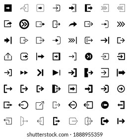 Logout vector icon. Logout illustration for web, mobile apps, design. Logout vector symbol.