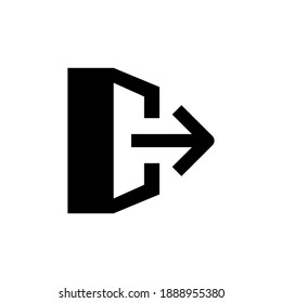 Logout vector icon. Logout illustration for web, mobile apps, design. Logout vector symbol.