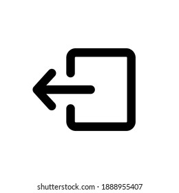 Icono de vector de cierre de sesión. Ilustración de cierre de sesión para web, aplicaciones móviles, diseño. Símbolo vector de cierre de sesión.