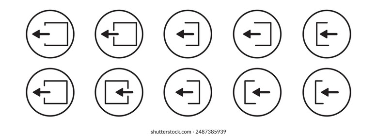 Logout vector icon. Logout illustration for web, mobile apps, design. Logout vector symbol.