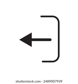 Logout vector icon. Logout illustration for web, mobile apps, design. Logout vector symbol.