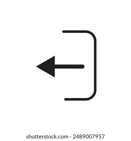 Logout vector icon. Logout illustration for web, mobile apps, design. Logout vector symbol.