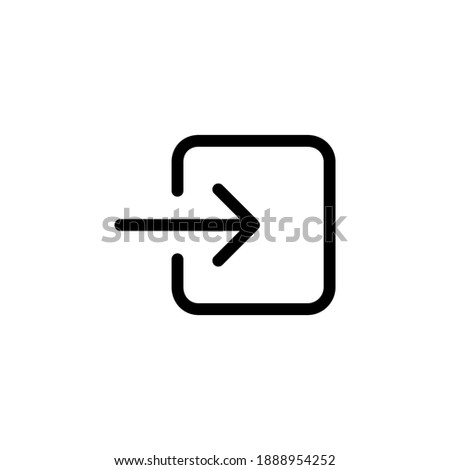 Logout vector icon. Logout illustration for web, mobile apps, design. Logout vector symbol.