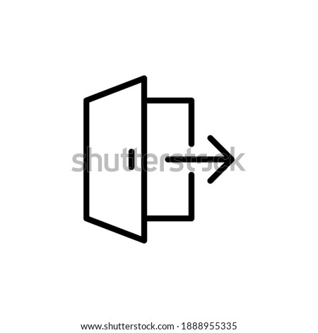 Logout vector icon. Logout illustration for web, mobile apps, design. Logout vector symbol.