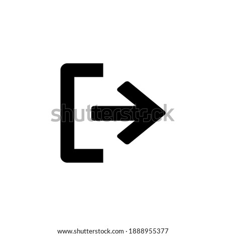 Logout vector icon. Logout illustration for web, mobile apps, design. Logout vector symbol.