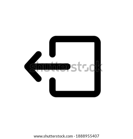 Logout vector icon. Logout illustration for web, mobile apps, design. Logout vector symbol.