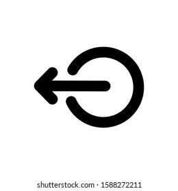 Logout vector icon with a simple design