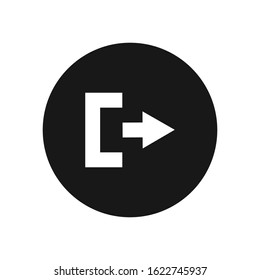 Logout vector icon, simple sign for web site and mobile app.