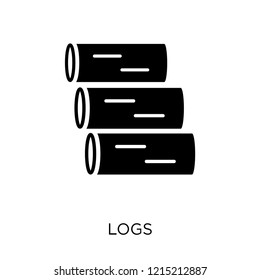 Logs icon. Logs symbol design from Winter collection. Simple element vector illustration on white background.