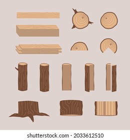 Conjunto de ilustraciones de registros y planchas