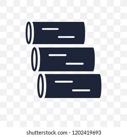 Logs transparent icon. Logs symbol design from Winter collection. Simple element vector illustration on transparent background.