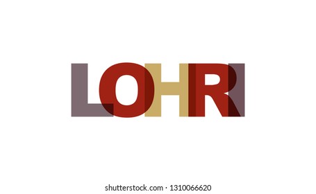 Lohri, phrase overlap color. Concept of simple text for typography poster, sticker design, apparel print, greeting card or postcard. Graphic slogan isolated on white background. Vector illustration.