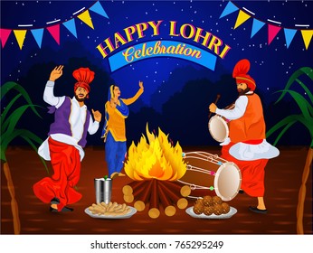 Lohri  (Lohri is a popular winter time Punjabi folk festival)